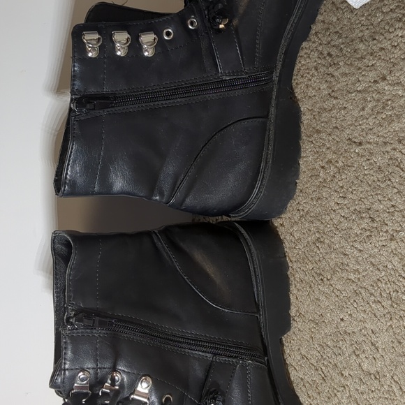 Unionbay Black Combat Booties in Black - Picture 13 of 13